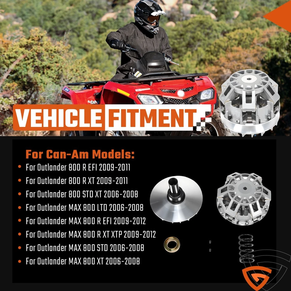 Primary Drive Clutch w/ Weight & Spring for Can-Am Outlander 800 R Max 800 4x4 - Image 2 of 4