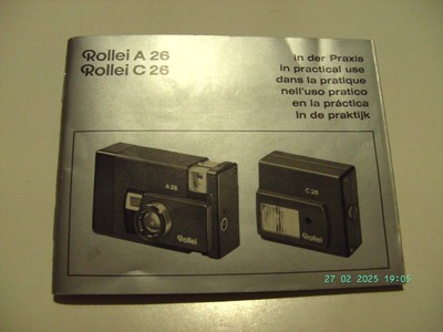 Original Bedienungsanleitung für Rollei A 20 und C 26