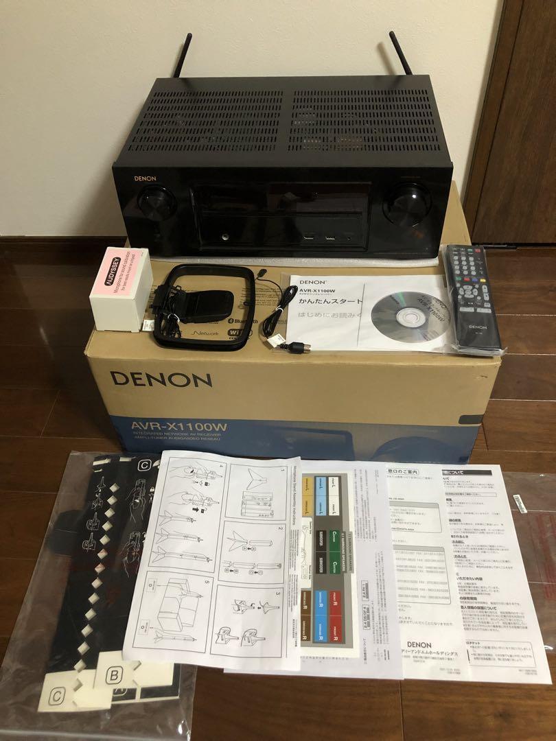DENON AVアンプ AVR-X1100W ⑱ 動作・極美品、リモコン付 【公式通販】