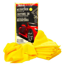 36CT Kirkland Signature Ultra-Plush Microfiber Towel Yellow