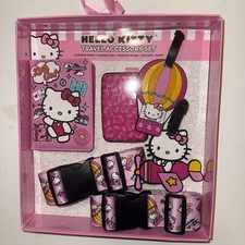 HELLO KITTY TRAVEL ACCESSORY 6 PIECES SET. NEW.