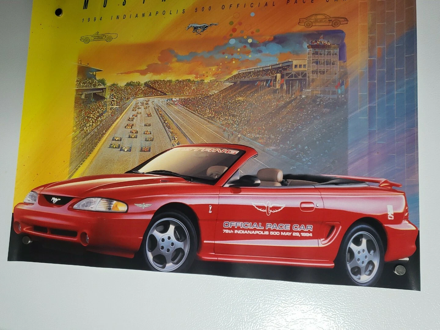  1994 mustang cobra indianapolis 500 carro oficial pace 