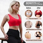 Ladies Seamless Non-Padded Bra Comfy Shapewear Crop Top vest Support Shapewear