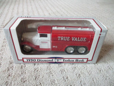 Vintage 1992 Ertl 1:34 Scale 1930 Diamond T Tanker Truck True Value Coin Bank