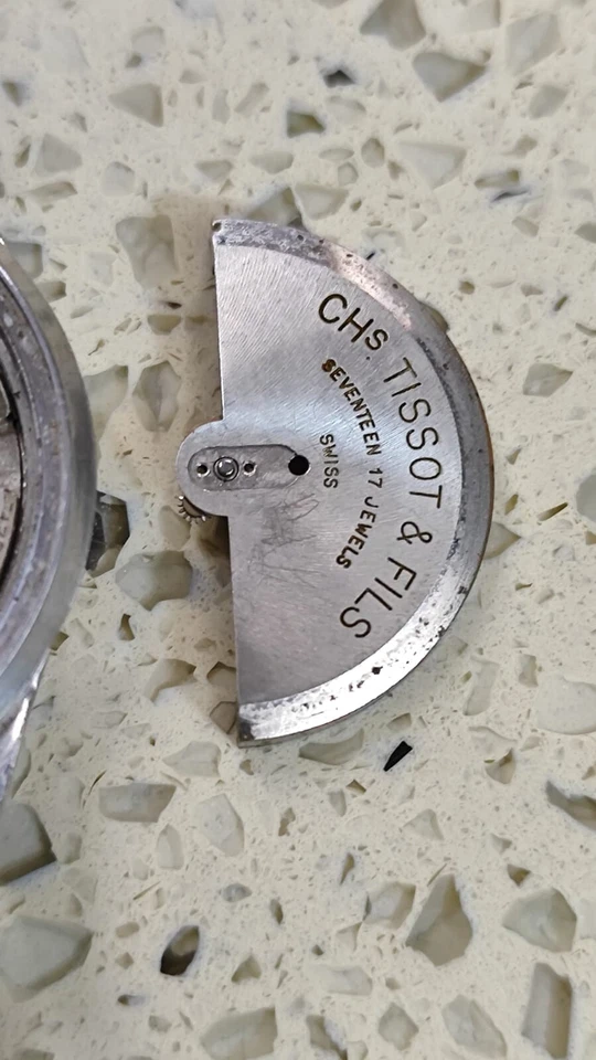 TISSOT CAL 28.5R-621 1955 Ref 6946 6 SWISS Work & Stop para piezas o reparación Foto 2 de 4