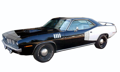 1971 Plymouth Cuda BLACK 1:18 1806122 Acme | eBay