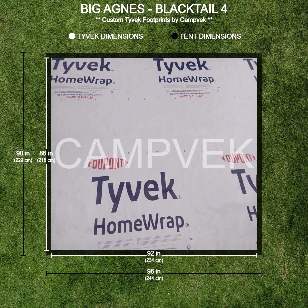 Tyvek Camping Ground Tarps/Footprints for sale | eBay