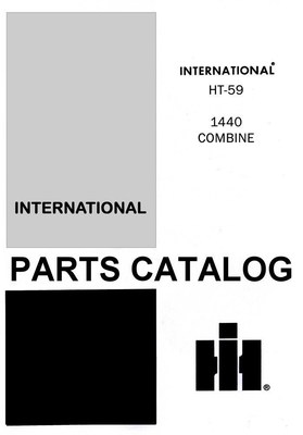 International Harvester 1440 Combine Parts Catalog Manual Current Revision IH 59