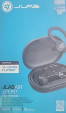 NEW JLAB Air Sport EARBUDS with Built in Charger in NEW Package
