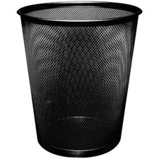Image of 18 Litre Black Waste Basket Mesh