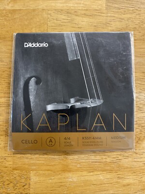 Kaplan Cello A String - titanium/steel: Medium KS511 4/4M