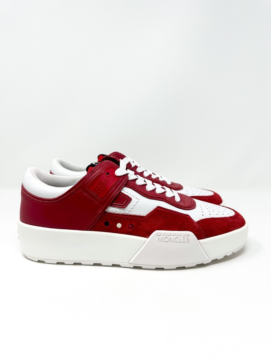 Moncler Men's Promyx Space Low Top Sneakers Red/White 8 US / 41 EU
