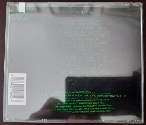 La Historia De Soda Stereo, Soda Stereo(1992, CD) Sony Music /Factory Sealed/New - Picture 2 of 4