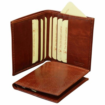 HERREN GELDBÖRSE LEDER OLD ANGLER FLORENZ HANDARBEIT MADE IN ITALY