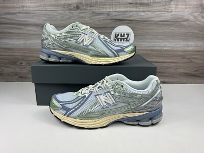 Mens New Balance Athletic Running Sneakers‎ 1906 Blue Silver Gree Sizes Unisex New Balance 1906R Shoes Ice Blue | Chicago City Sports main image 4
