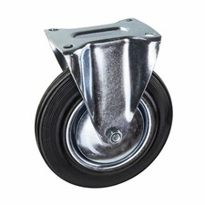 Transportrolle Bockrolle gummiert d=200 mm bis 185 kg Gummirolle Lastrolle