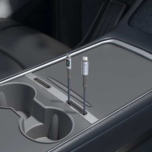 For Tesla Model 3 Y Car Central Charging USB Hub Station with Cable Organizer - 第 13/14 張圖片