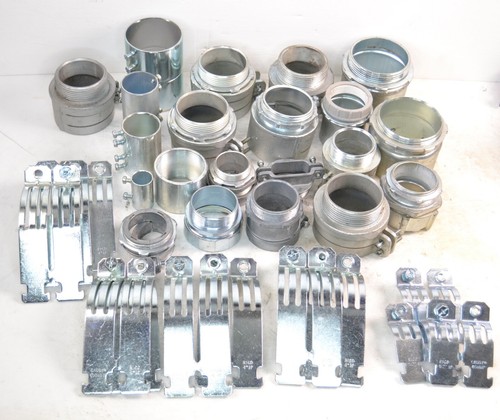 Big Lot of Rigid Conduit fittings 3/4"-3"  connectors T&B Raco and others