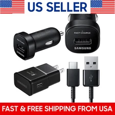 Original Samsung Galaxy S23 S22 S21 S20 S10 Fast Wall Charger USB Type-C Cable