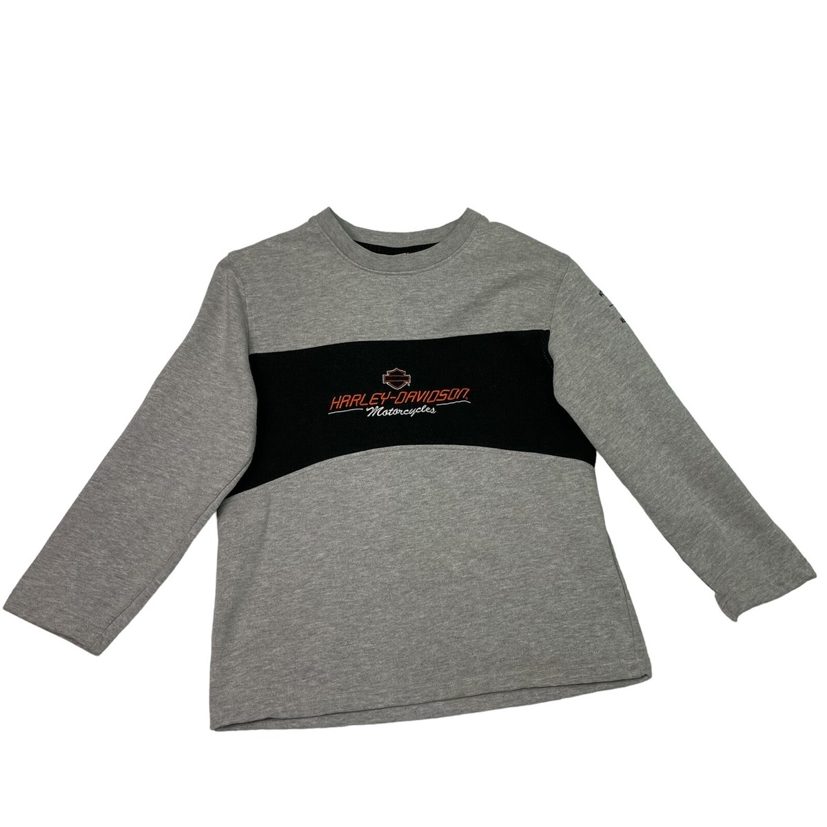 Harley Davidson Youth Medium 10/12 Sweatshirt Gray Menomonee Falls