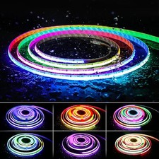 PAUTIX RGB Smart IC COB LED Strip Light IP65 24ft/IP65 Waterproof-DC24V
