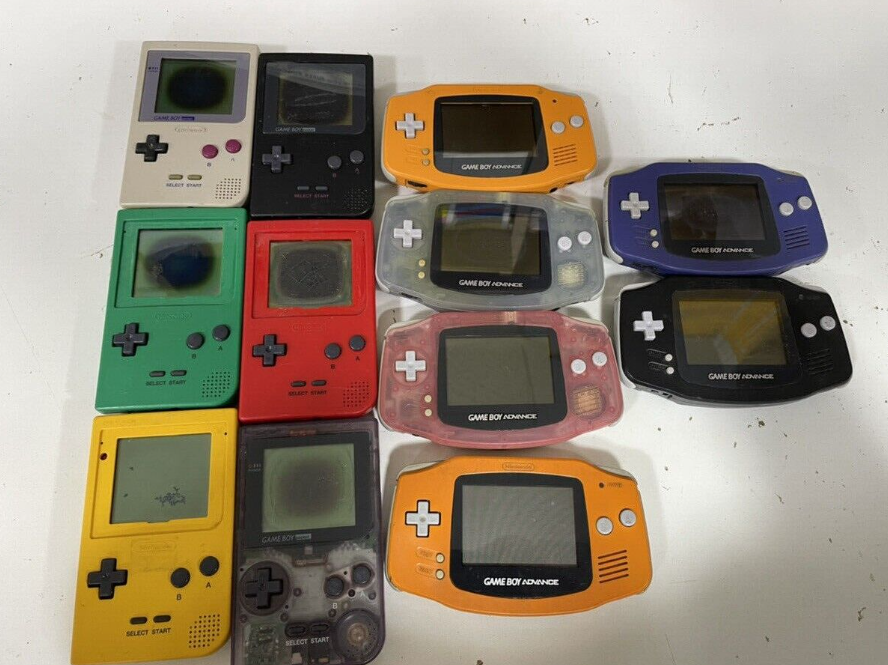 Nintendo Gameboy Advance Lot 6 Gameboy pocket Lot 6 Console Junk