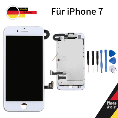 LCD Display Für iPhone 7 Komplett Retina TouchScreen Bildschirm Frontkamera Weiß