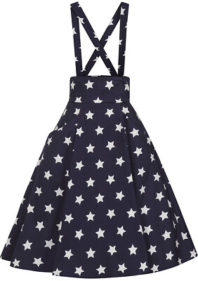 Collectif ALEXA 50s HOOT HOOT Eulen OWL Suspenders SWING SKIRT Rock Rockabilly