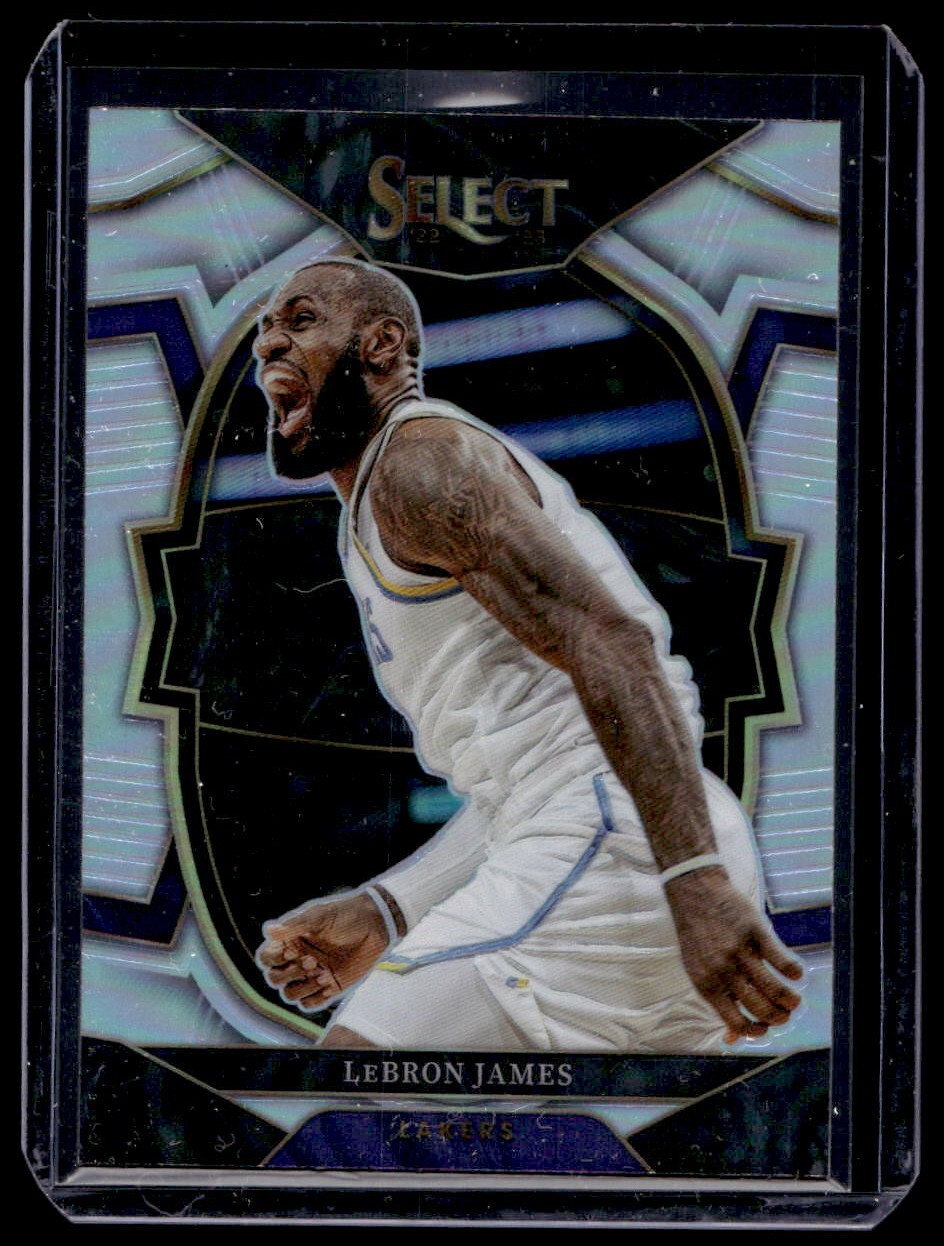 2022-23 Panini Select LeBron James Silver Prizm Concourse #26 Lakers
