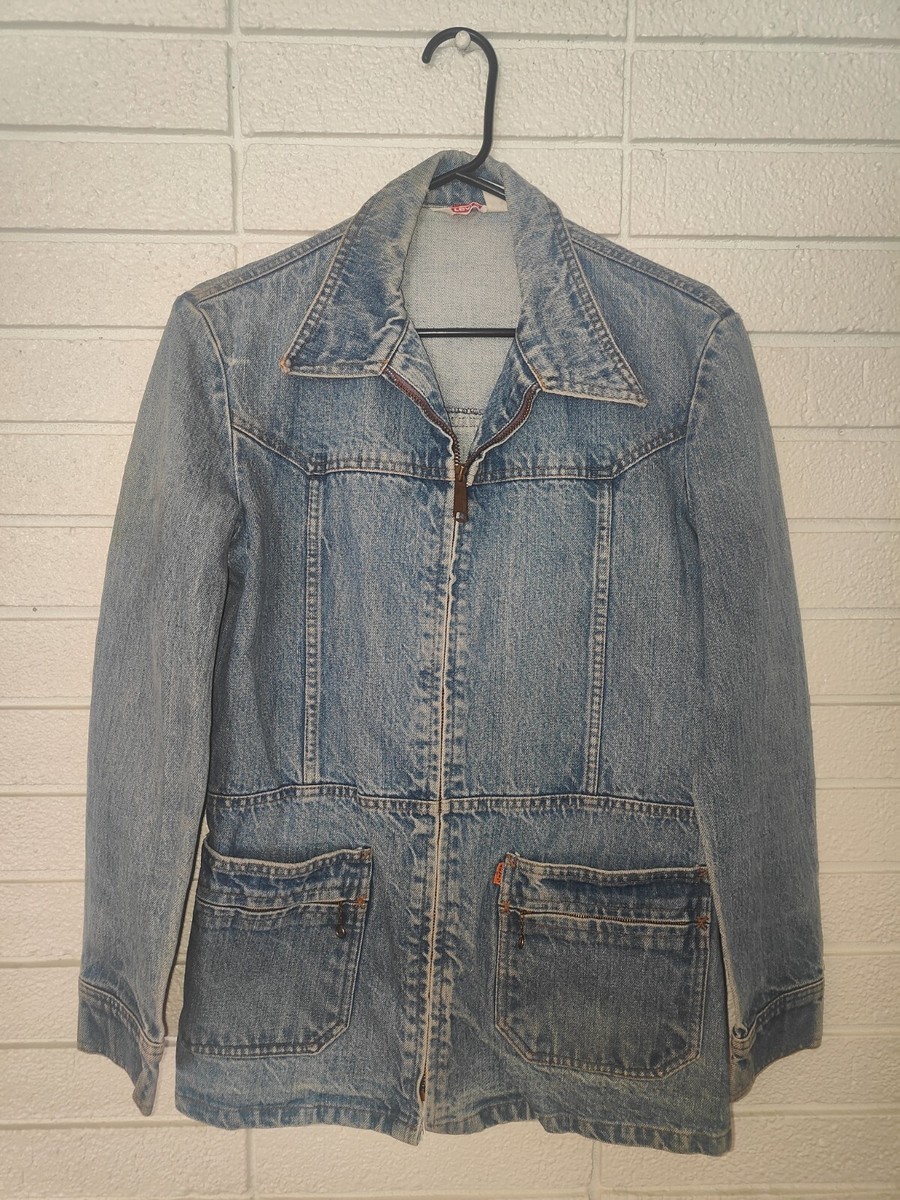 【着画有り】Levi's 70s denim jacket talon VTG LEVIS Denim Jacket orange tag 1970s talon zipper sz M 1