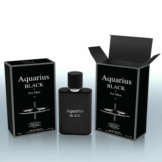 Aquarius Black Cologne for Men 3.4 FL Oz EDT by Mirage Brands Spray