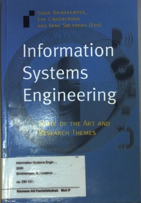 Information systems engineering : state of the art and research themes. Brinkkem