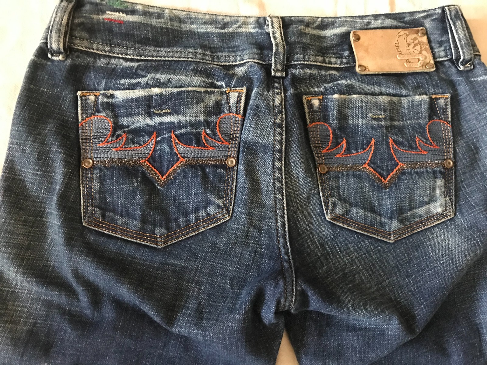 DIESEL INDUSTRY WOMEN'S JEANS RECKFLY 27x34 WASH 0089P image 9