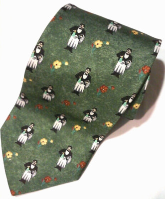 Fleur De Lys Guy Buffet Server Wait Staff Butler Wine Necktie 100% Silk Italy