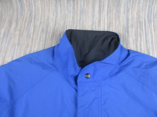 Footjoy Dryjoys Jacket Mens Medium Half Zip Logo WindBreaker Blue Pullover - Picture 2 of 14