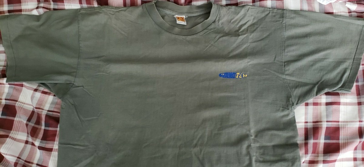 トップス vintage made in USA HANG TEN border ez Vintage Hang Ten 2-Sided T-Shirt Single Stitch Made In USA