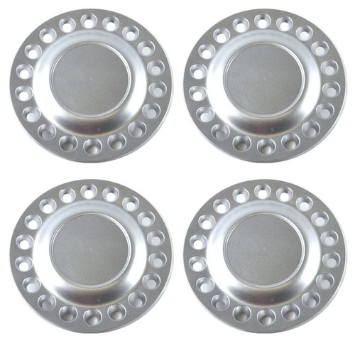 New Peace Sign Center Cap Set For VW Beetle Bug 1998-2005 - Silver Painted