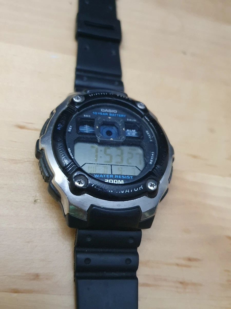 CASIO AE 2000W 3199 World Time Illuminator 200M WR eBay