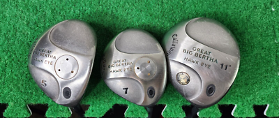 Callaway Great Big Bertha Hawk Eye Set Driver(11*) 5 + 7 Woods