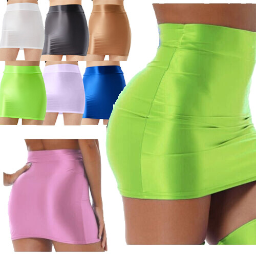 Jupe Moulante Plissée à Taille Haute Pour Femme - YF173 - BLEU CIEL