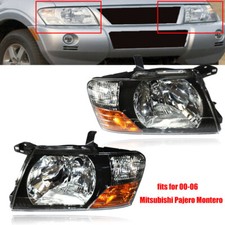 2pcs Headlights Headlamps Left Right For 2000-2006 Mitsubishi Pajero Montero