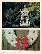 Hanging Bird Bath Pattern - Craft Book:  H228 Macrame Hangers for Small Spaces