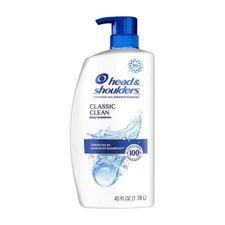 Head and Shoulders Classic Clean Shampoo, 40 oz.(NO SHIP TO CA)