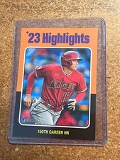 2024 Topps Heritage Baseball # 7 '23 Highlights Shohei Ohtani 150th HR SP