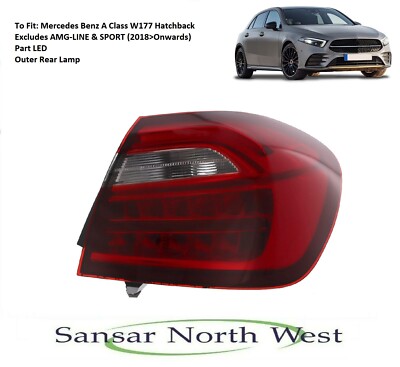 For Mercedes Benz A Class W177 Hatch Drivers Rear Lamp Tail Light O/S RIGHT