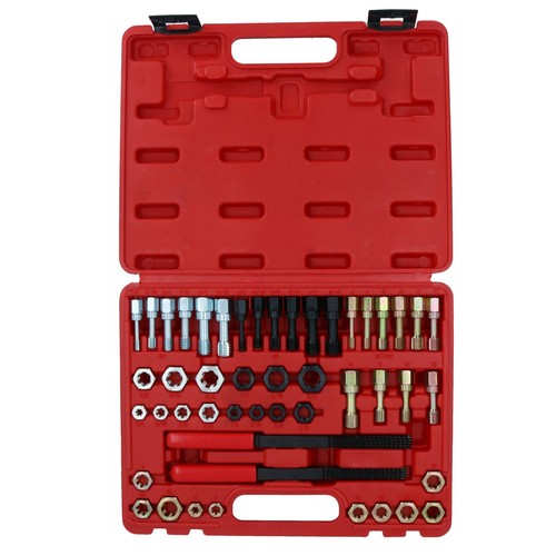 48pc Metric + Imperial UNF UNC Rethread Tap + Die Kit M6 M14 1/4in