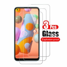 3-Pack For Samsung Galaxy A21 HD Clear Premium Tempered Glass Screen Protector
