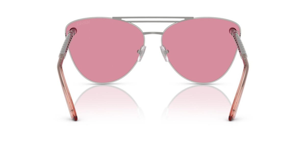 NEW VE2267 1000/7V VERSACE SUNGLASSES SILVER PINK VE2267 10007V Versace VE 2267 Silver/Silver Pink Mirrored (1000/7V  main image 2