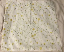 Spring Floral Pillow Cover 18x18 Yellow Wildflowers Delicate Buttercup