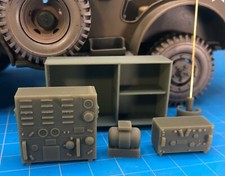 Set radio Battleground SCR-193 scala 1/18 - Ultimate Soldier WC57 Command Car